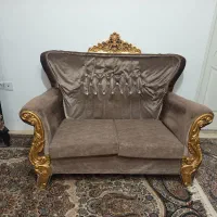 فروش یک دست مبل راحتی هفت نفره|مبلمان خانگی و میز عسلی|آبیک, |دیوار