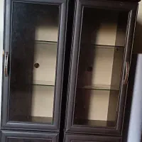دو عدد شلف چوبی ام دی اف
