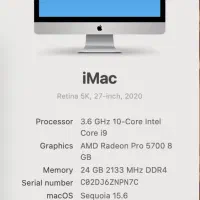 iMac Core i9 هیولای اپل مخصوص حرفه‌ای‌ها|رایانه رومیزی|تهران, امانیه|دیوار