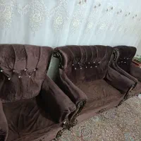 مبل و سه عدد جلو مبلی و میز تلوزیون|مبلمان خانگی و میز عسلی|مشگین شهر, |دیوار