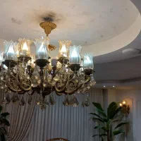 لوستر ده شاخه همراه با دیوار کوب سِت