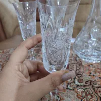 سرویس تنگ وجام خورشیدی کریستال لهستان نو|ظروف سرو و پذیرایی|تربتحیدریه, شهید قرنی|دیوار