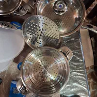 قابلمه استیل 29 پارچه عرشیا آلمان اصل|ظروف پختوپز|رشت, جهاد|دیوار