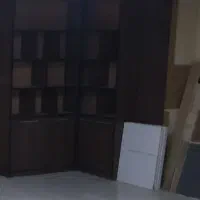 بوفه کتابخانه و اشیا تزیینی ورق ام دی اف