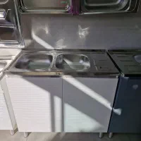 کابینت زیر سینکی با سینک اخوان۱۰۰در۵۰آماده نصب|مصالح و تجهیزات ساختمان|رودهن, |دیوار