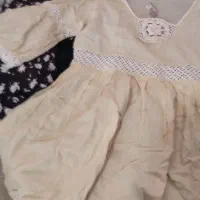 دو عدد پیراهن دخترانه سایز ۳۶ ۳۸ کوتاه