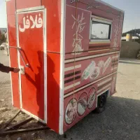 کانکس دکه متحرک چرخ دار ساندویچی وفلافلی در حدنو|فروشگاه و مغازه|کرمانشاه, |دیوار