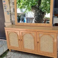 آینه کنسول حصیری|بوفه، ویترین، کنسول|مشهد, فاطمیه|دیوار