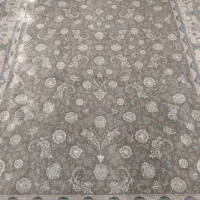 2عددفرش9متری۱۲۰۰شانه تراکم ۳۶۰۰گل برجسته رنگ طوسی