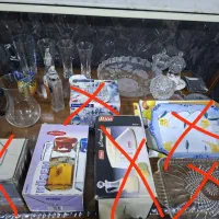 ظرف خرده ریز آشپزخانه کریستال