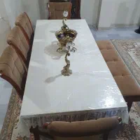 میز نهارخوری۸ نفره نسکافه ای کاملا نو