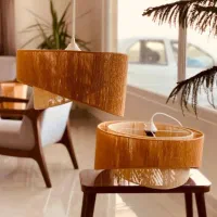 لوستر مکرومه مینیمال رافیا
