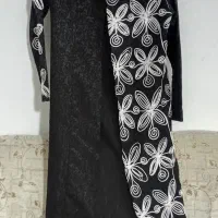 مانتو مجلسی مشکی بلند