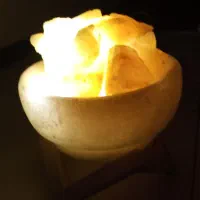 آباژور سنگ نمک چراغداربرقی|چراغ خواب و آباژور|پردیس, فاز ۱۱|دیوار