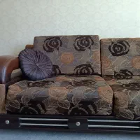 مبل  ترکیب چرم و پارچه