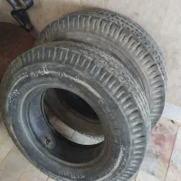 فروش یک جفت لاستیک نیسان با تیوپ سالم