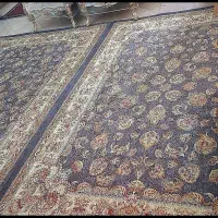 یک جفت رو فرشی دور کشدار مخمل ۶متری دست دوم درحدنو
