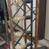 لوستر چوبی و فلزی