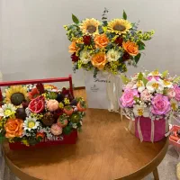 انواع باکس شمع گل