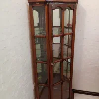 بوفه ویترین چوبی منبت