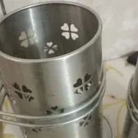 جاقاشقی آبچکان استیل دوتایی با آویز