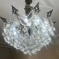 لوستر ده شاخه برنجی