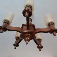 لوستر چوبی