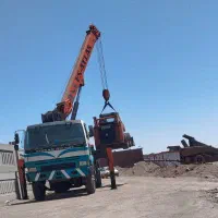 جرثقیل ماشین کفی نیسان دیزل و جک اطلس 15تن