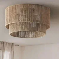 لوستر و آباژور دستساز با رافیا سبک بوهو و طبیعی|لوستر و چراغ آویز|کرج, گلشهر|دیوار