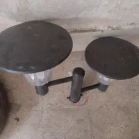 چراغ دوقولوی پارکی و ویلایی با پایه ی دو متری|لوستر و چراغ آویز|صدرا-فارس, فاز ۱|دیوار