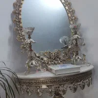 آینه شمعدون برنجی