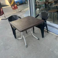 میز وصندلی در حد نو تاشو ۷ عدد