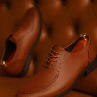 کفش رسمی مردانه عسلی مدلEdvin