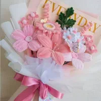 دسته گل پیپ پاک کنی(مخملی)|گل مصنوعی|کرمانشاه, |دیوار