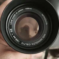 لنز مینولتا 135 همراه با مانت E سونی