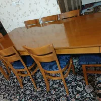 سلام نهار خوری،۶ نفره یه صندلی اضافه خودم خریدم