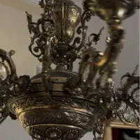 لوستر برنز سنگین سفارشی|لوستر و چراغ آویز|تهران, مهران (سیدخندان)|دیوار