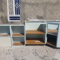 کابینت فلزی بدون درب ۴متربالا۴مترپایین  ورق ضخیم