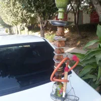 قلیان تزیینی چوبی