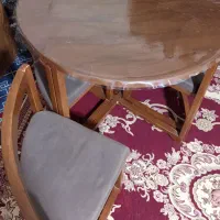 میز غذا خوری ۴نفره گرد سالم|میز و صندلی غذاخوری|قروه, |دیوار