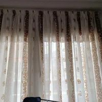 پرده حریر طرحدار نو