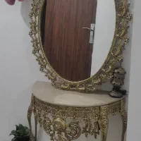 آینه وپایه طرح برنز