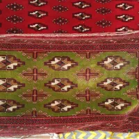 پشتی دست باف مخملی اصلی ترکمن