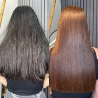 مدل کراتین احیا صافی مو(ابریشم سازی)