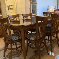 میز ناهار خوری ۶ نفره چوب راش