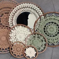 دیوارکوب ماندالا بافی