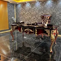 مبلمان کلاسیک اداری میزومبل رنگ درباری|دفتر کار|چهاردانگه (تهران), |دیوار