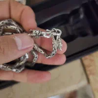 زنجیر گردنی تمام نقره