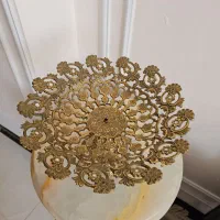 کنسول چوبی و کنار سالنی برنز