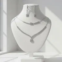 نیم ست مدل قو-نقره-پروانه بدون دستمزد آبکاری طلا31